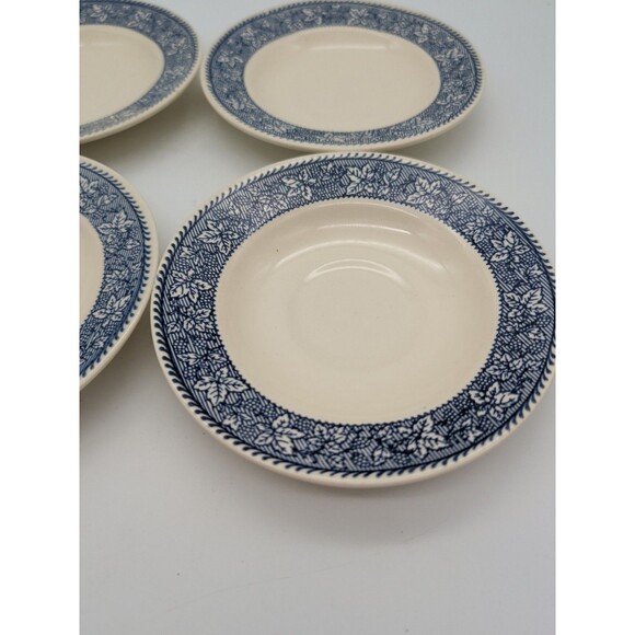 Vintage Homer Laughlin Stratwood Collection Shakespeare Country Saucers Set Of 4 - Picture 2 of 4